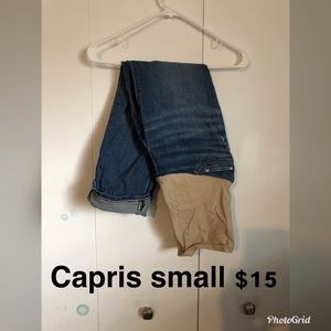 Capri maternity jeans